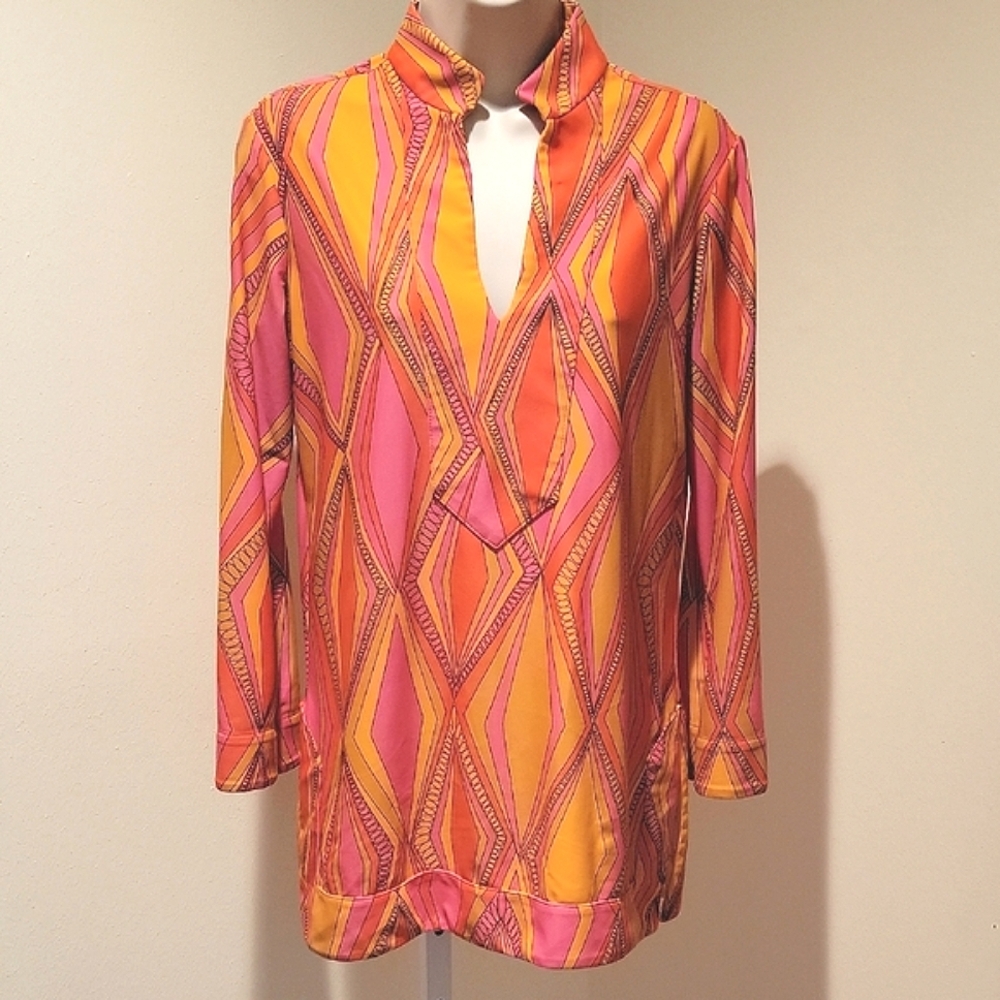 JUDE CONNALLY WOMEN'S TUNIC TOP WITH 3/4 SLEEVES